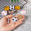 DIY Sport Ball Theme Acrylic Dangle Earrings Making Kit DIY-TA0009-19-7