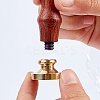 Wax Seal Brass Stamp Head AJEW-WH0209-560-4