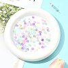 120Pcs 2 Colors Baking Paint Imitation Jade Glass Beads DGLA-FS0001-21B-8