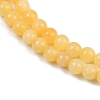 Natural Yellow Jade Bead Strands X-G-K121-01-4mm-5