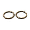 Alloy Soldered Closed Jump Rings KK-WH0052-05D-AB-3