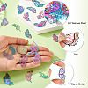40Pcs 10 Styles 201 Stainless Steel Etched Metal Embellishments Pendants STAS-TA0003-04-5