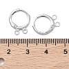SHEGRACE Brass Leverback Earring Findings XGR0091P-88P-2