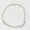 Faceted Rondelle Glass Beaded Bracelets TR4821-7-1
