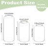 3Pcs 3 Styles Glass Flower Arrangement Water Receptacle AJEW-BC0007-90-2