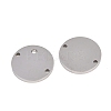 316 Surgical Stainless Steel Micro Pave Cubic Zirconia Links connectors STAS-K178-23P-2