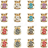 16Pcs Rack Plating Real 18K Gold Plated Brass Enamel Beads FIND-SC0001-76-1