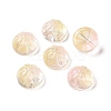 Transparent Spray Painted Glass Beads GLAA-I050-09K-1