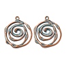 Tibetan Style Alloy Pendants X-FIND-B055-02M-1