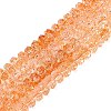 Crackle Transparent Glass Beads Strands GLAA-N068-03A-13-1