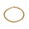 201 Stainless Steel Cuba Chian Bracelet for Men BJEW-B138-07G-4
