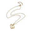 PVD Vacuum Plating 201 Stainless Steel Pendant Necklaces NJEW-R267-02O-G-2