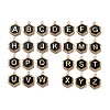 Alloy Black Enamel Pendants ENAM-K075-03B-G-1