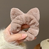 Cat Ear Plush Fabric Hair Ties PW-WGCD194-03-1