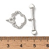 Brass Micro Pave Clear Cubic Zirconia Toggle Clasps KK-N254-76P-4