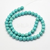 Synthetic Turquoise Beads Strands X-TURQ-F007-01B-6mm-2