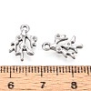304 Stainless Steel Pendant Rhinestone Settings STAS-T067-44P-3