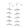 304 Stainless Steel Leaf Stud Earrings for Women EJEW-R008-02P-4