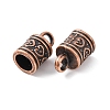 Tibetan Style Alloy Cord Ends TIBE-090-R-NR-3