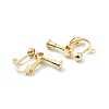 Brass Clip-on Earring Findings KK-P232-05G-2
