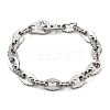 304 Stainless Steel Oval Link Chains Bracelets for Men & Women BJEW-D042-39P-4