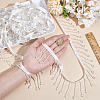Acrylic & Polyester Lace Ribbon OCOR-WH0110-08C-3