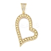 Brass Micro Pave Clear Cubic Zirconia Pendants KK-S510-31G-02-1