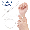 Initial Alphabet 304 Stainless Steel Link Bracelets DIY Makings Kit DIY-UN0056-21-4