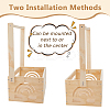 Rectangle Wooden Baby Shower Closet Crates ODIS-WH0099-102A-4