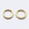 925 Sterling Silver Soldered Closed Jump Rings STER-F036-03G-0.8x6-2