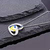 Alloy Enamel with Crystal Rhinestone Pendant Necklaces FS-WG8B9FD-01-3