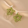 Baking Paint Alloy Dangle Stud Earrings FS-WG5EAD8-05-1