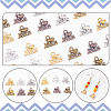 120Pcs 6 Colors Tibetan Style Alloy Pendants FIND-NB0003-13-4