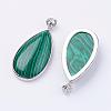 Synthetic Malachite Big Pendants G-I184-03-2