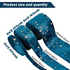 6M 3 Styles Double Sided Star Gold Stamping Flannelette Ribbons for Sewing Craft OCOR-GO0001-13B-2