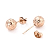 Ion Plating(IP) 304 Stainless Steel Stud Earring Findings STAS-I183-09B-RG-3