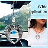 12Pcs 12 Colors Tibetan Style Alloy Big Pendants FIND-TA0004-24-7