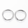 Tarnish Resistant 304 Stainless Steel Split Key Rings STAS-P178-1.5x23mm-P-1