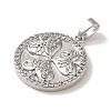 Rack Plating Brass Micro Pave Cubic Zirconia Pendants KK-U027-39P-2