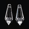 Transparent Glass Pendants GLAA-N025-01-1