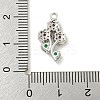 Rack Plating Brass Micro Pave Cubic Zirconia Pendants KK-P277-17P-3