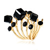 Alloy Rhinestone Multi-layer Rings VU7935-4-1
