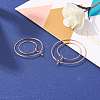 24Pcs 4 Size 316L Surgical Stainless Steel Hoop Earring Findings STAS-ZZ0001-03RG-6