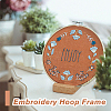 9Pcs 9 Style Plastic Cross Stitch Embroidery Hoops FIND-DC0004-90-7