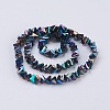 Electroplate Glass Beads Strands EGLA-J145-6mm-FP05-2