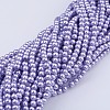 Glass Pearl Beads Strands X-HY-6D-B25-3