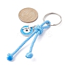 Cross & Evil Eye Zinc Alloy Enamel Pendants Keychains KEYC-JKC00609-02-3