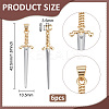 6Pcs Rack Plating Brass Pendants KK-UN0005-50-3