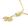 Rack Plating Brass Round Bead Slider Bracelets for Women LS-BJEW-M232-01G-B-4