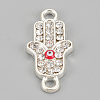 Alloy Rhinestone Links connectors ALRI-S170-28S-1
